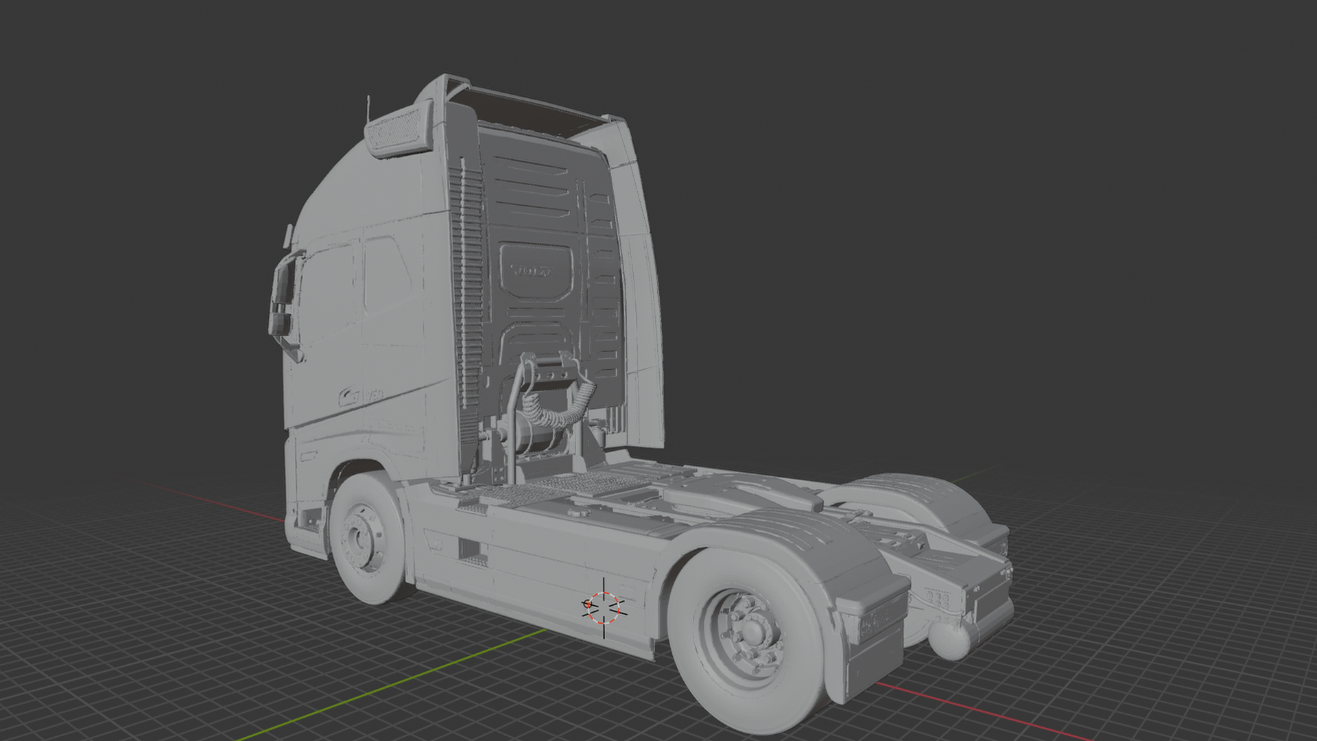 Volvo FH16 750 Semi Truck STL 3D Print Model