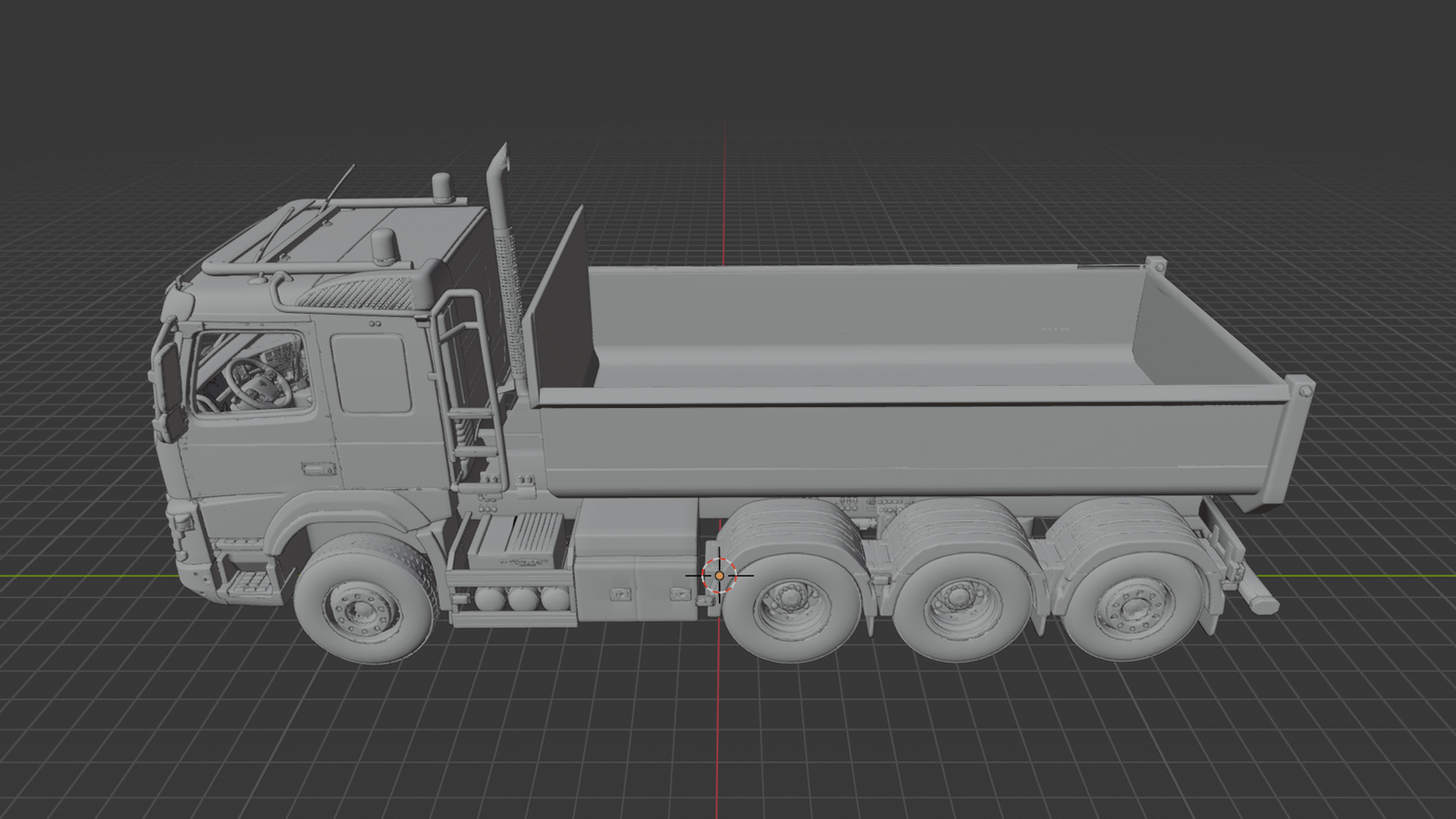 Volvo FMX Tridem Tipper STL 3D Print Model