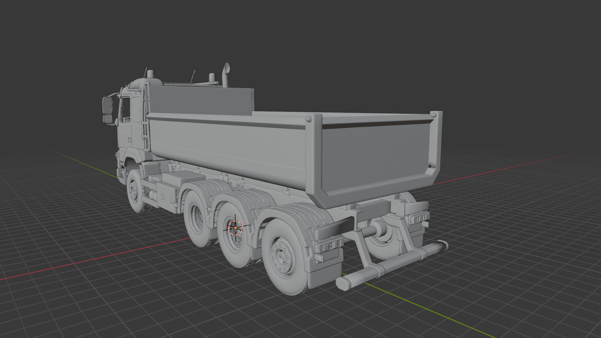 Volvo FMX Tridem Tipper STL 3D Print Model