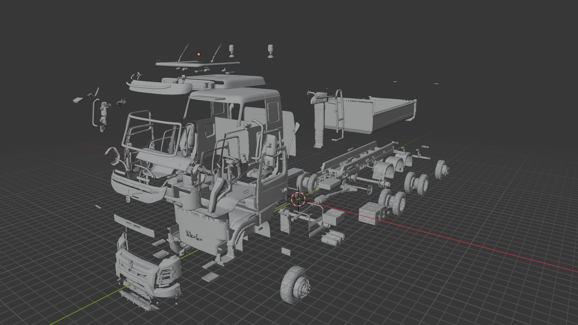 Volvo FMX Tridem Tipper STL 3D Print Model