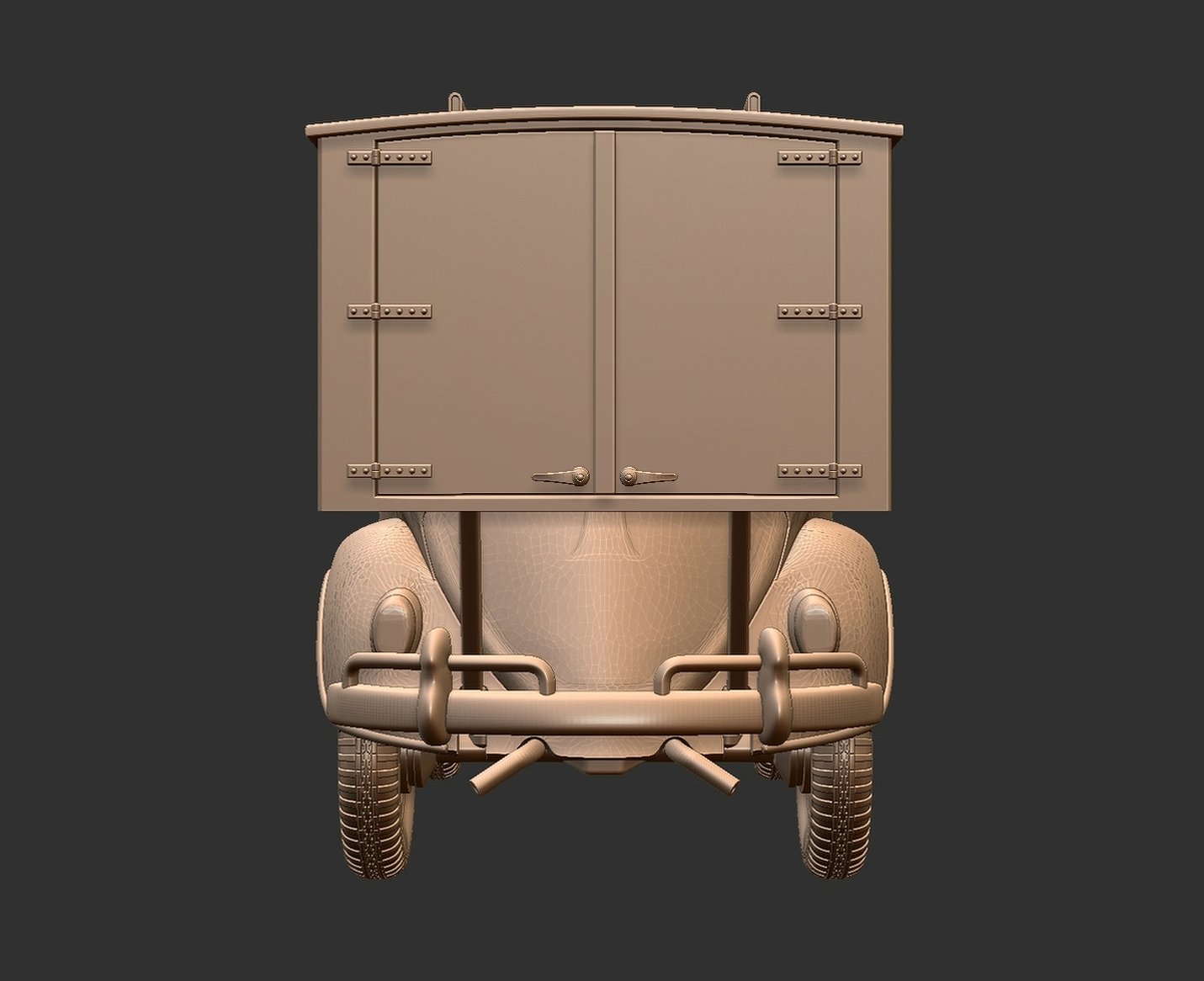 Volkswagen VW 38 WWII Military Ambulance STL 3D Print Model