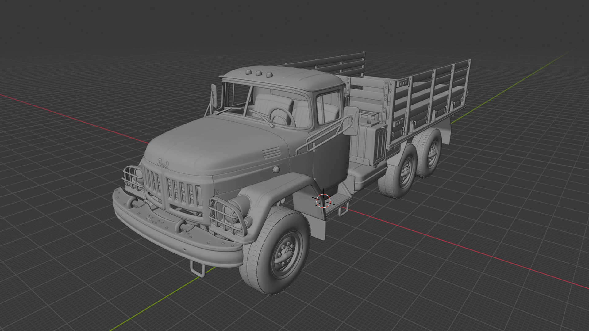 ZIL 131 Military Truck 1966 STL 3D Print Model