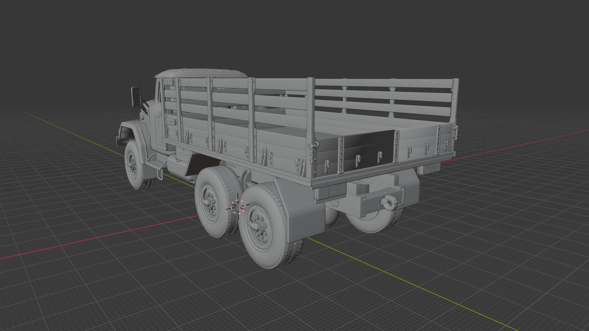 ZIL 131 Military Truck 1966 STL 3D Print Model