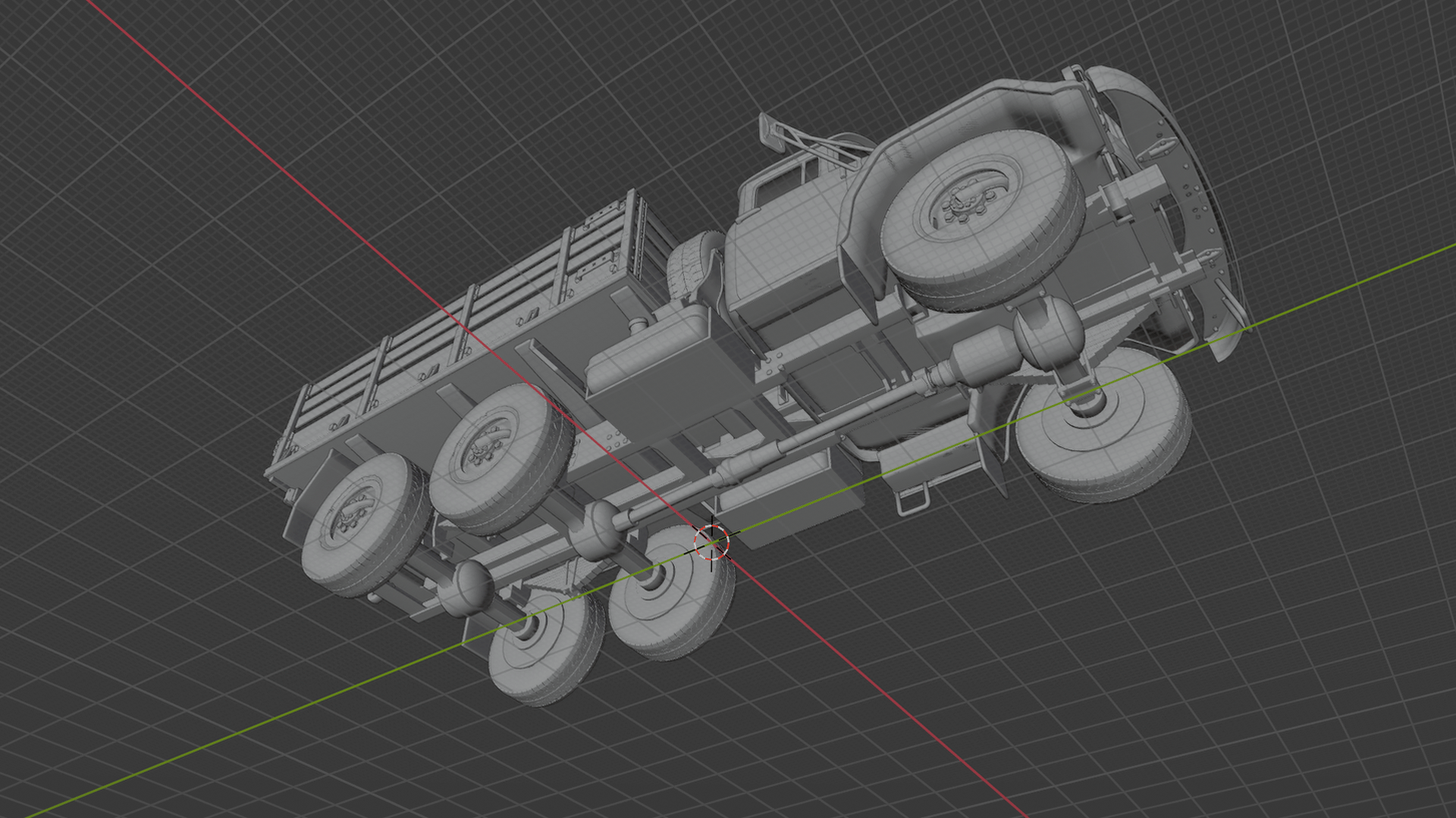 ZIL 131 Military Truck 1966 STL 3D Print Model