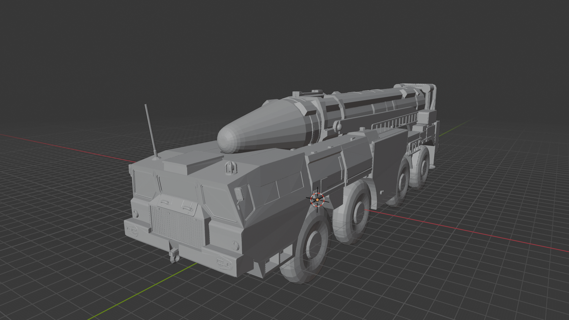 MAZ-543 Uragan 9P117 Missile Launcher TEL STL 3D Print Model