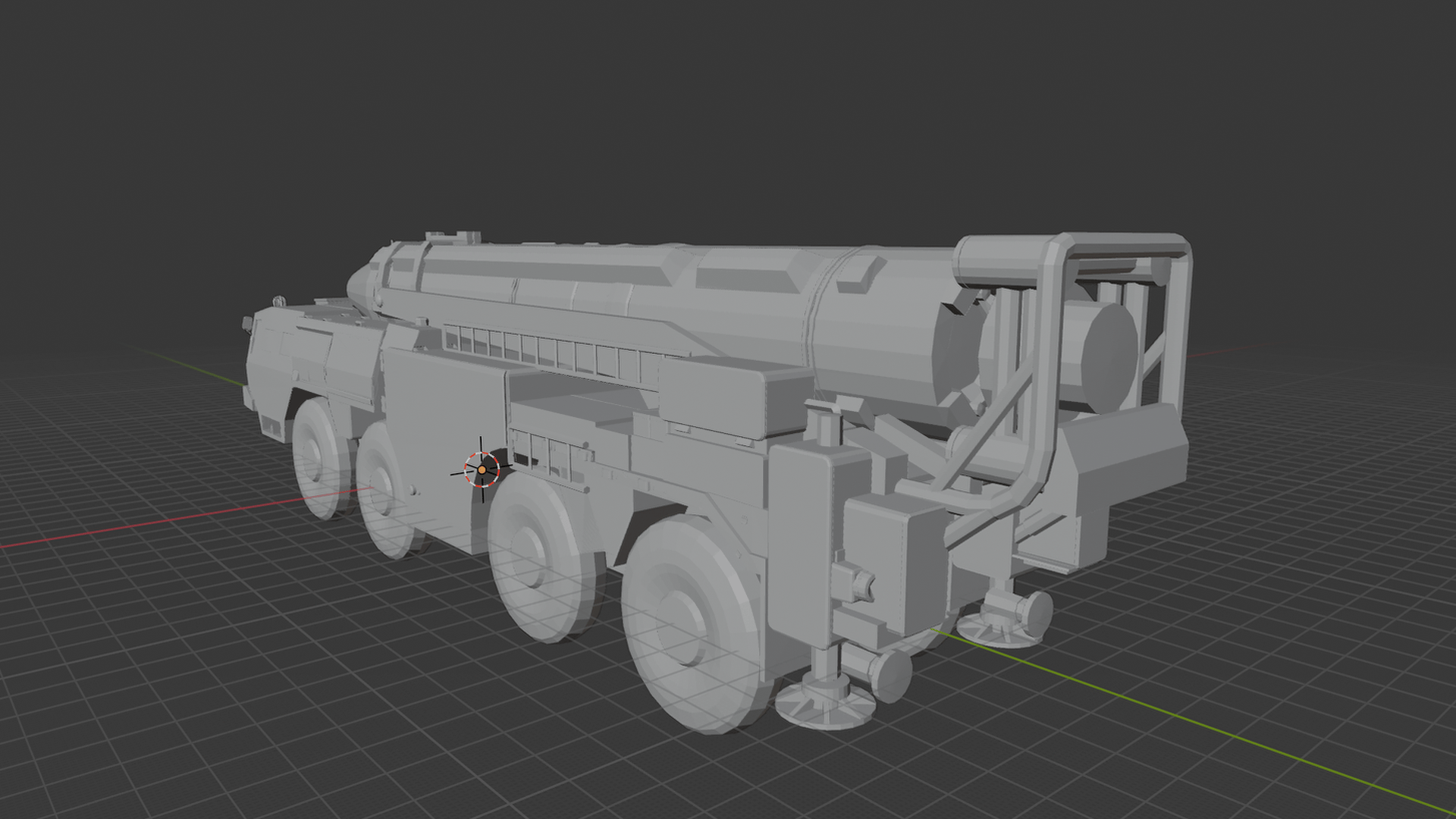MAZ-543 Uragan 9P117 Missile Launcher TEL STL 3D Print Model