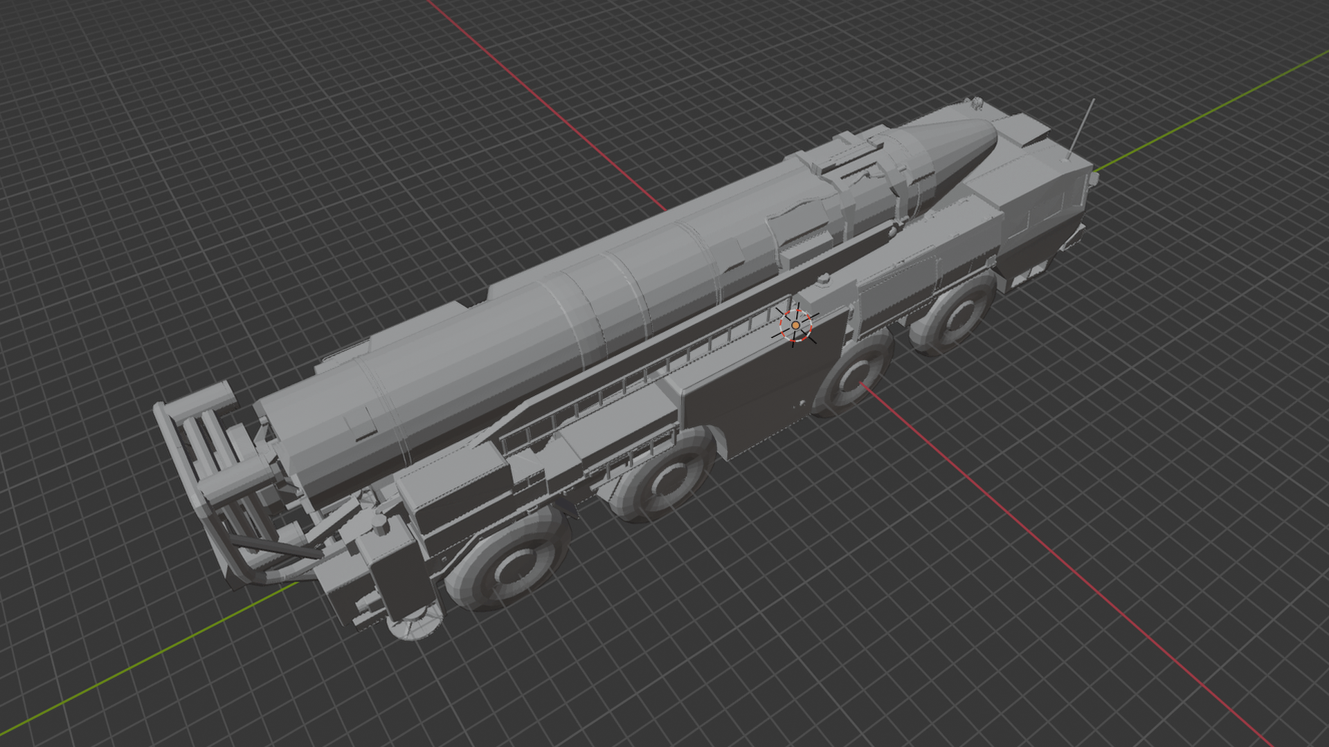 MAZ-543 Uragan 9P117 Missile Launcher TEL STL 3D Print Model