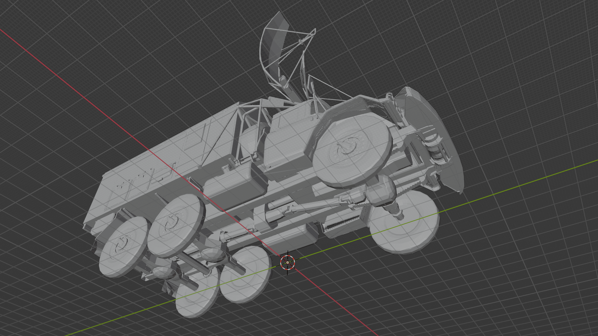 ZIL-131 RSP Soviet Military Radar Truck STL 3D Print Model
