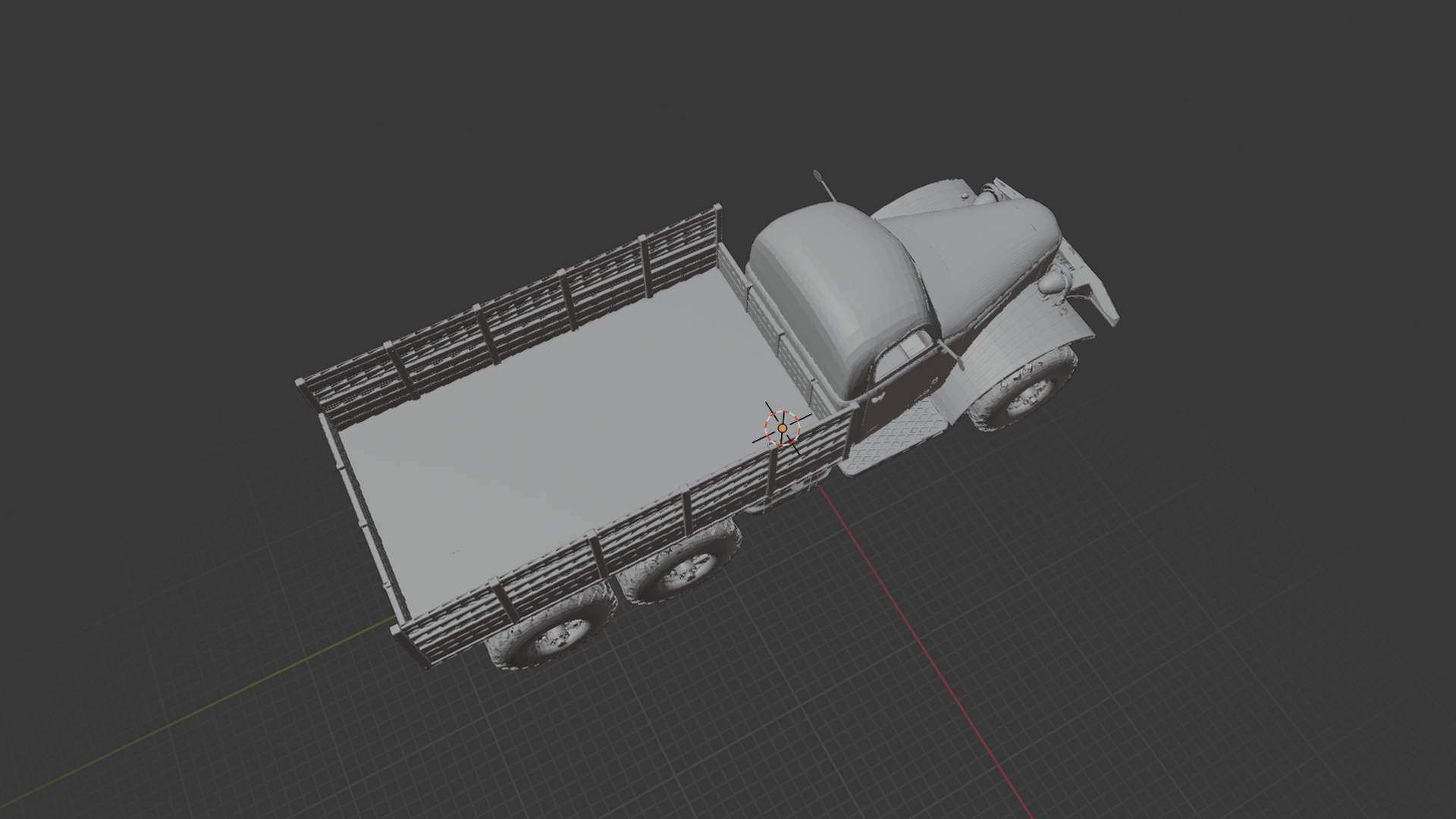 ZIL-157 Military Truck STL 3D Print Model