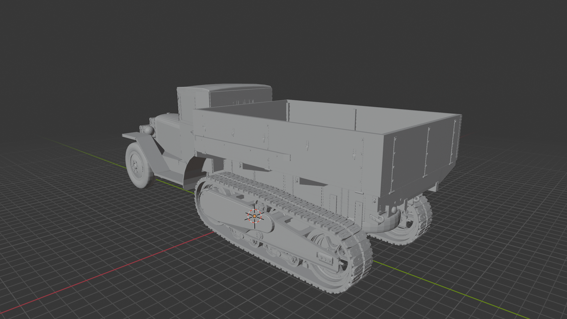 ZiS-42 WWII Half-Track STL 3D Print Model