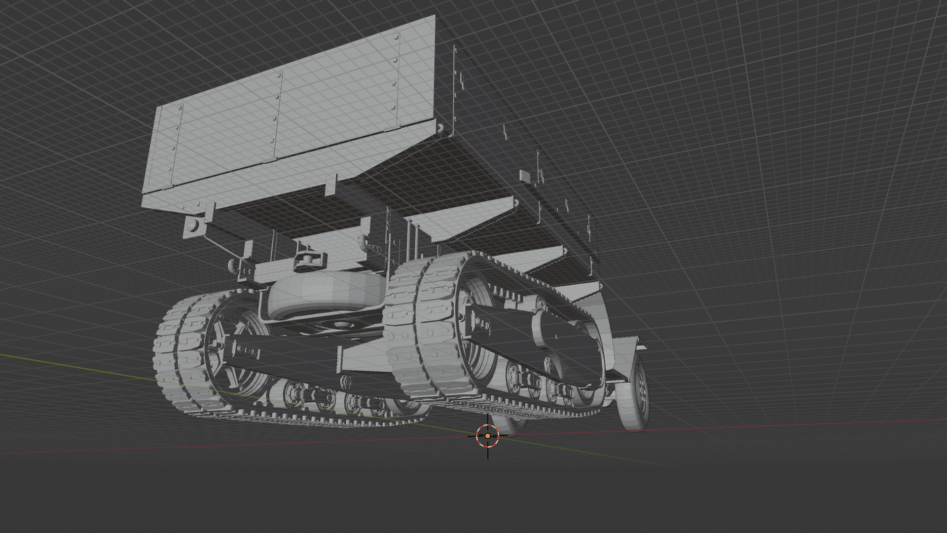 ZiS-42 WWII Half-Track STL 3D Print Model