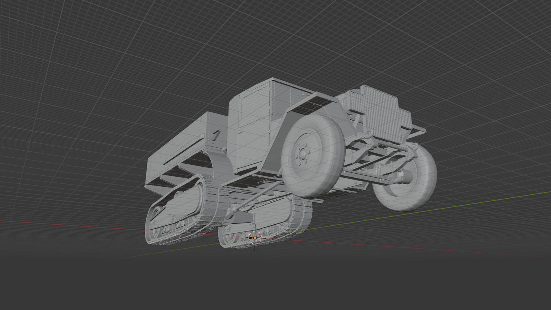 ZiS-42 WWII Half-Track STL 3D Print Model