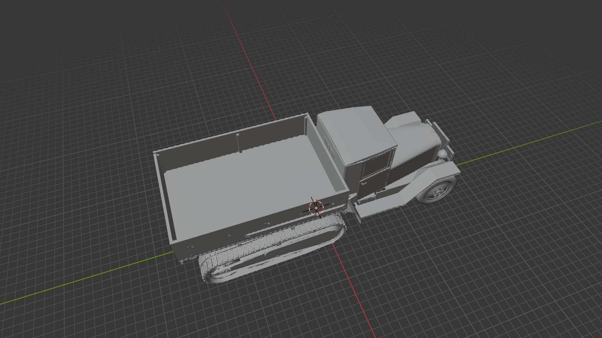 ZiS-42 WWII Half-Track STL 3D Print Model