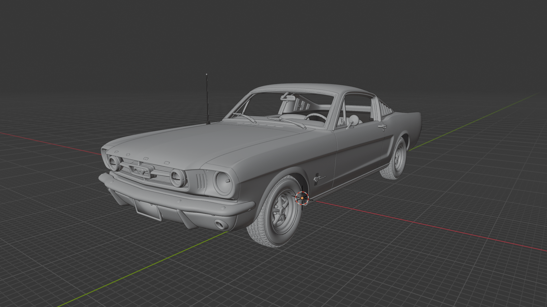 Ford Mustang Fastback 1965 STL 3D Print Model