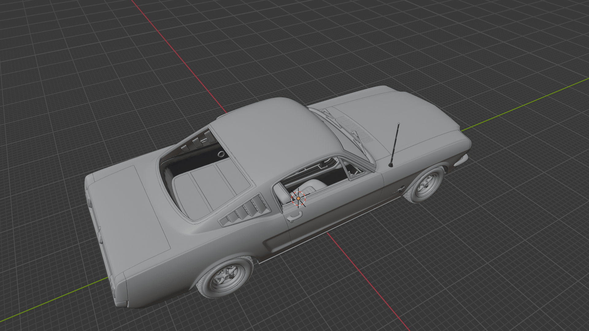 Ford Mustang Fastback 1965 STL 3D Print Model
