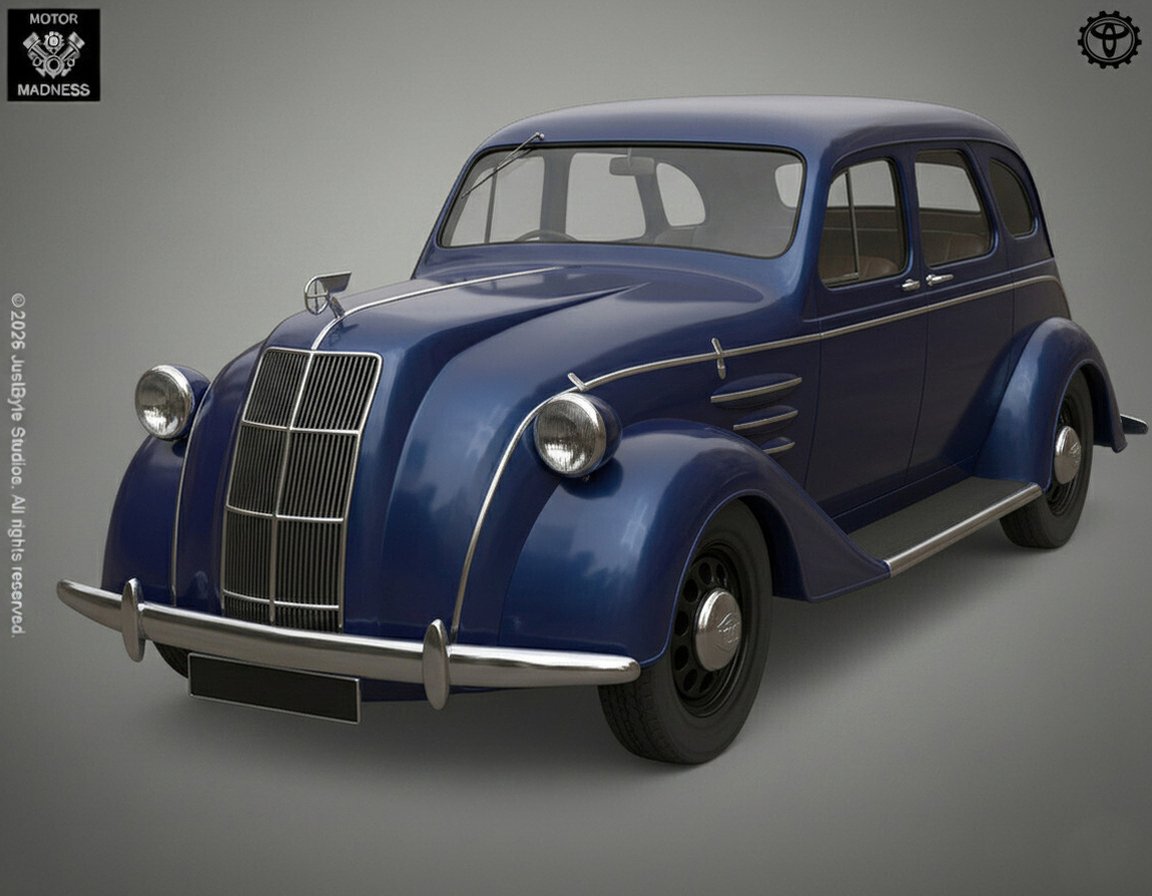 Toyota Model AA 1940 STL 3D Print Model