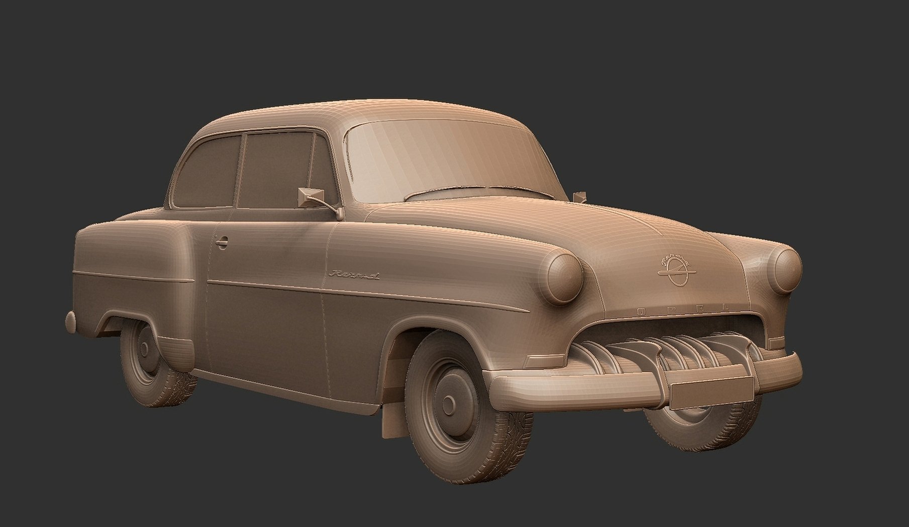 Opel Olympia Rekord Mk1 1956 STL 3D Print Model