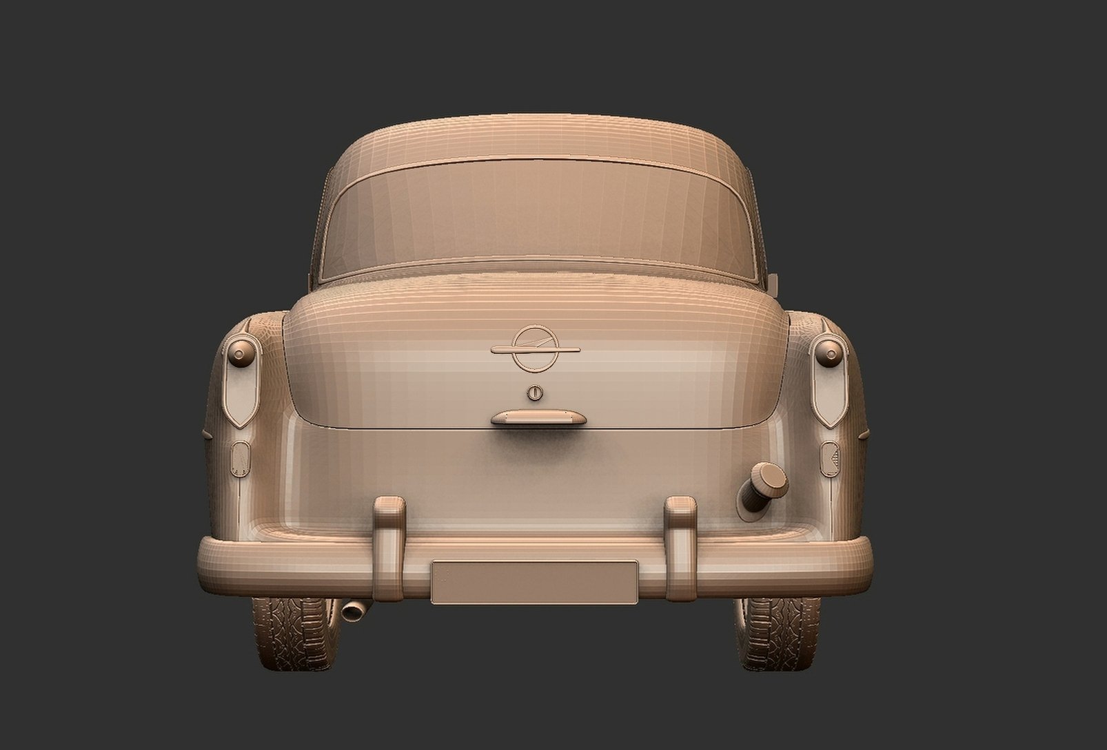 Opel Olympia Rekord Mk1 1956 STL 3D Print Model