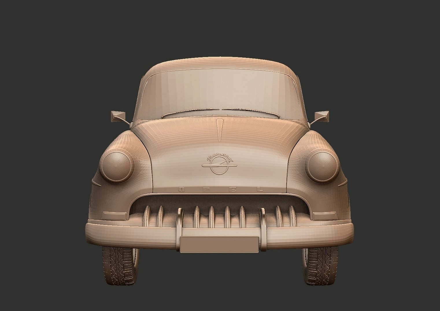 Opel Olympia Rekord Mk1 1956 STL 3D Print Model