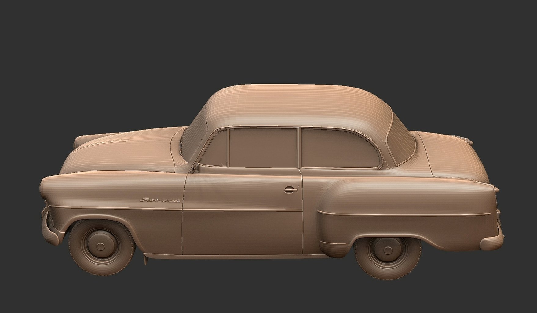 Opel Olympia Rekord Mk1 1956 STL 3D Print Model