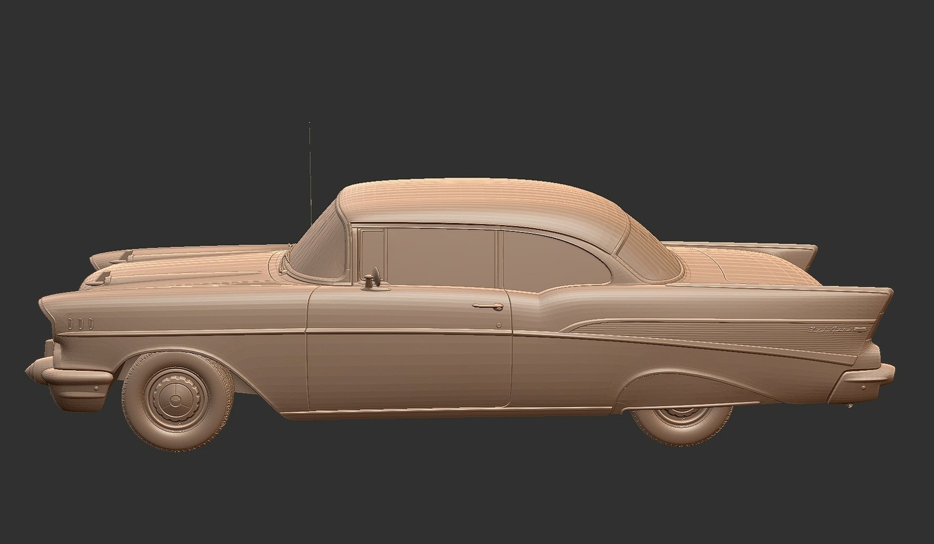 Chevrolet Bel Air 1957 STL 3D Print Model