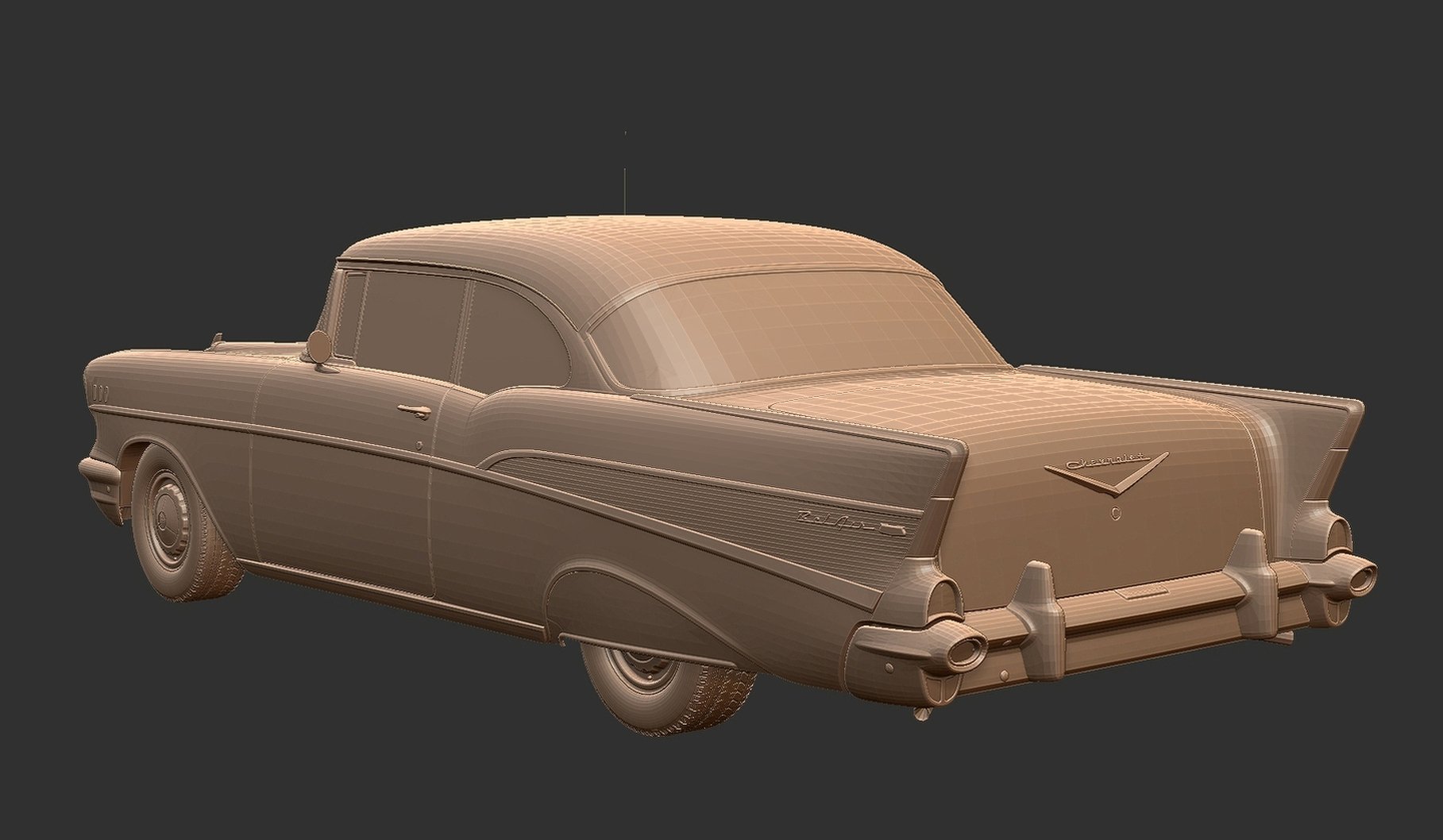 Chevrolet Bel Air 1957 STL 3D Print Model