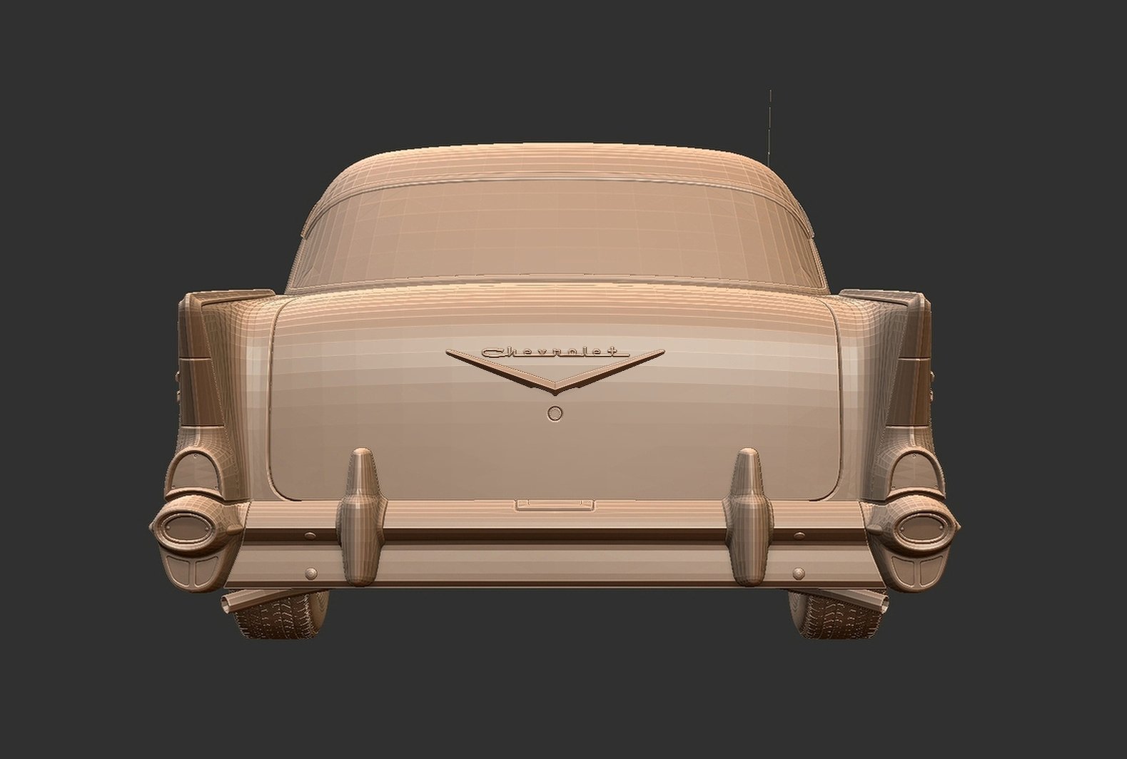 Chevrolet Bel Air 1957 STL 3D Print Model
