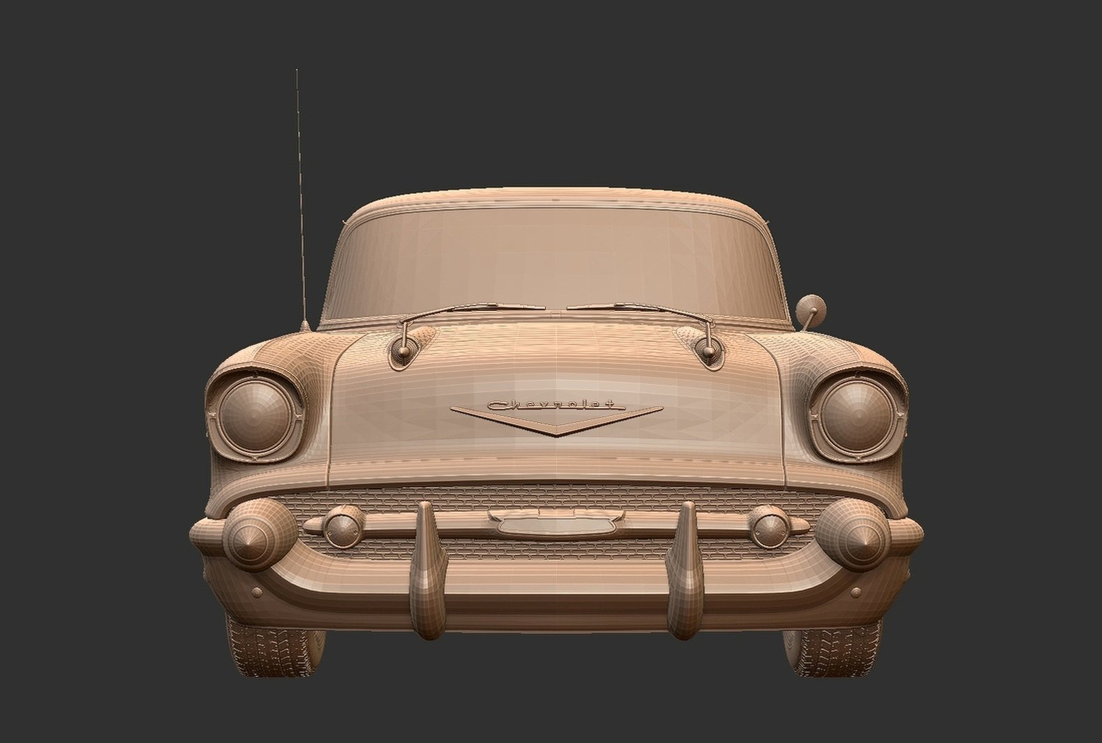 Chevrolet Bel Air 1957 STL 3D Print Model