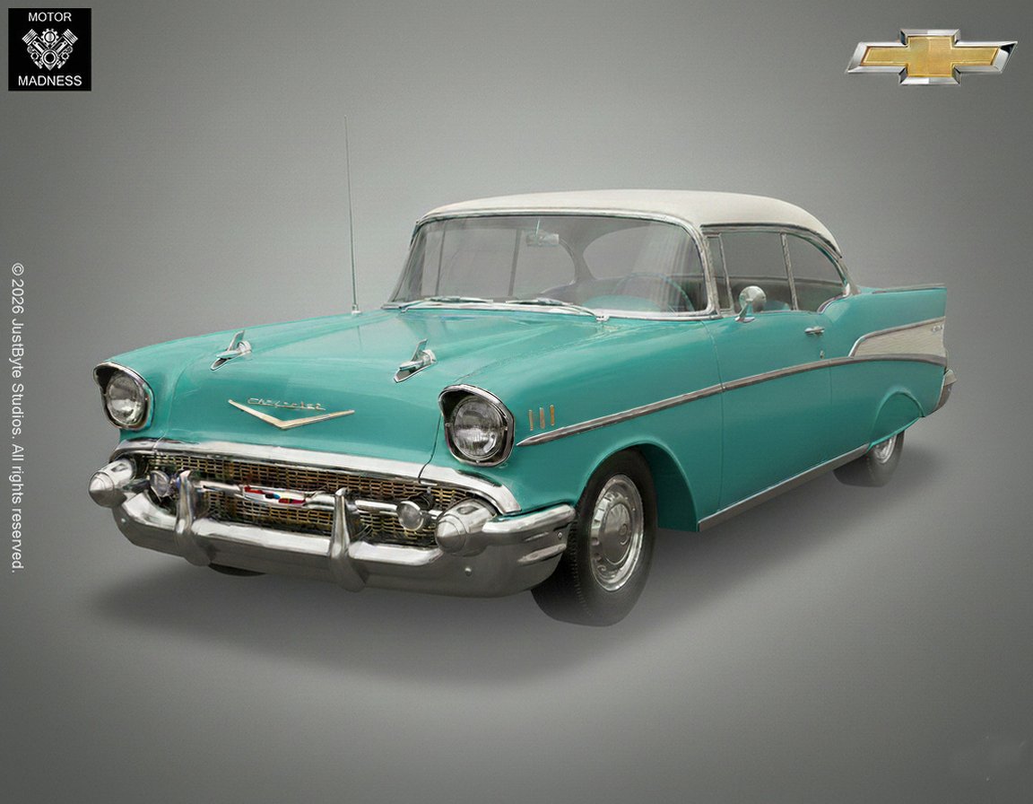 Chevrolet Bel Air 1957 STL 3D Print Model