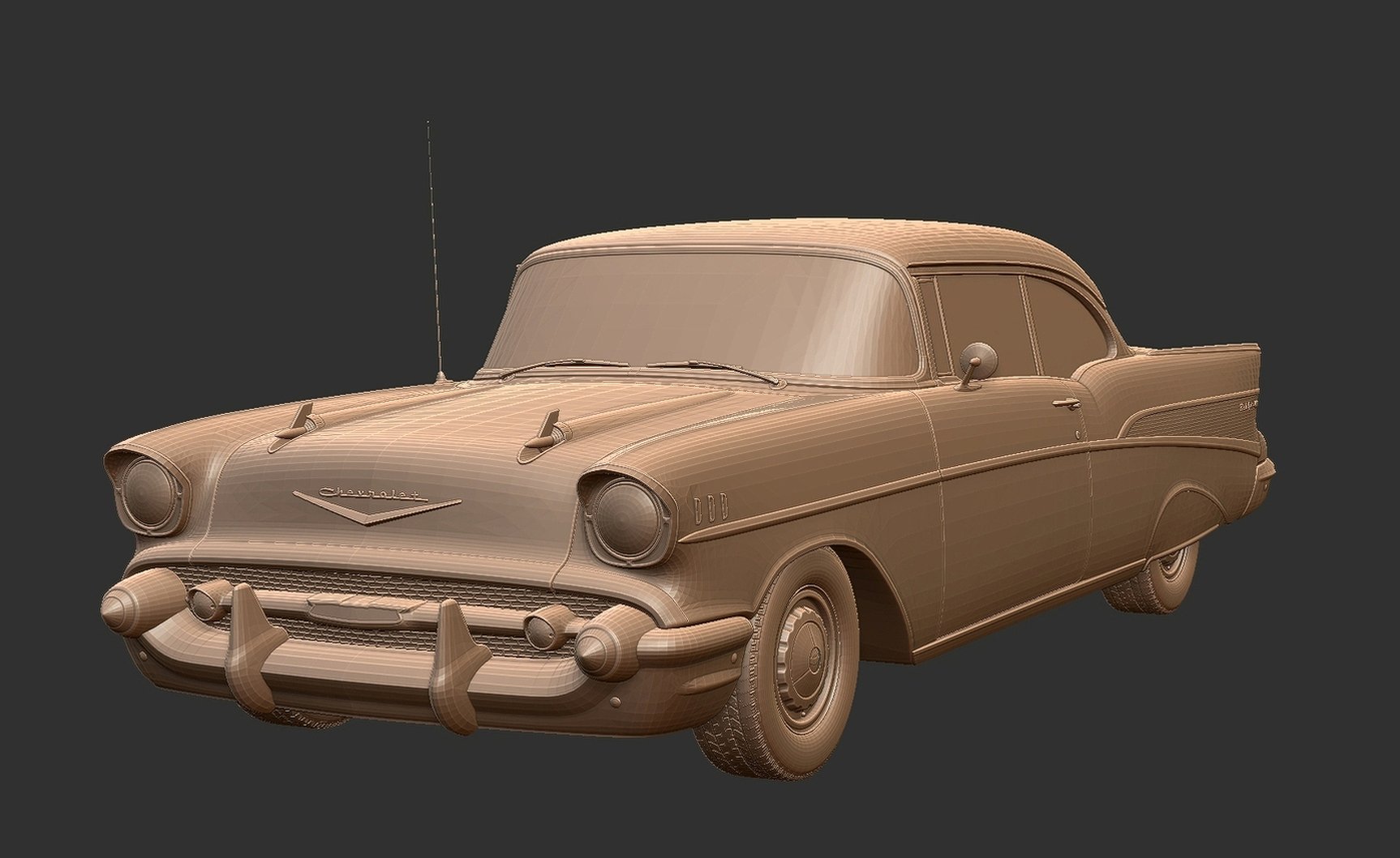 Chevrolet Bel Air 1957 STL 3D Print Model