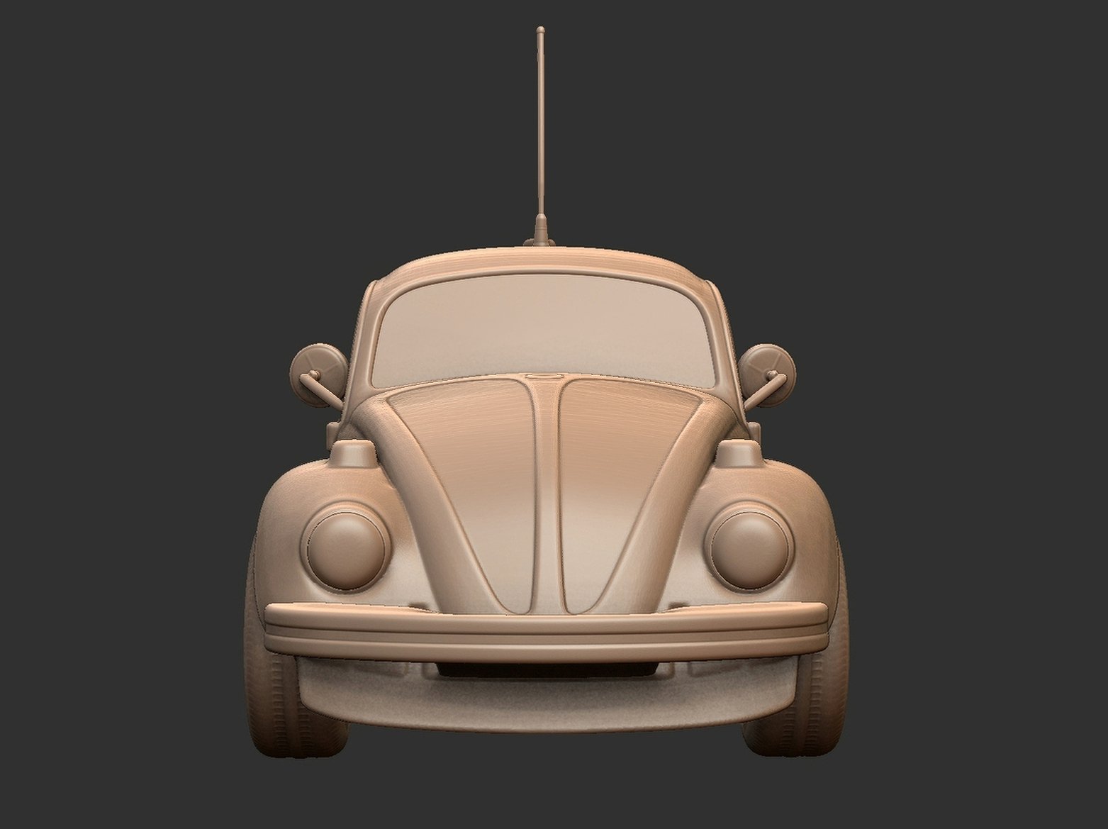 Volkswagen Beetle 1963 STL 3D Print Model