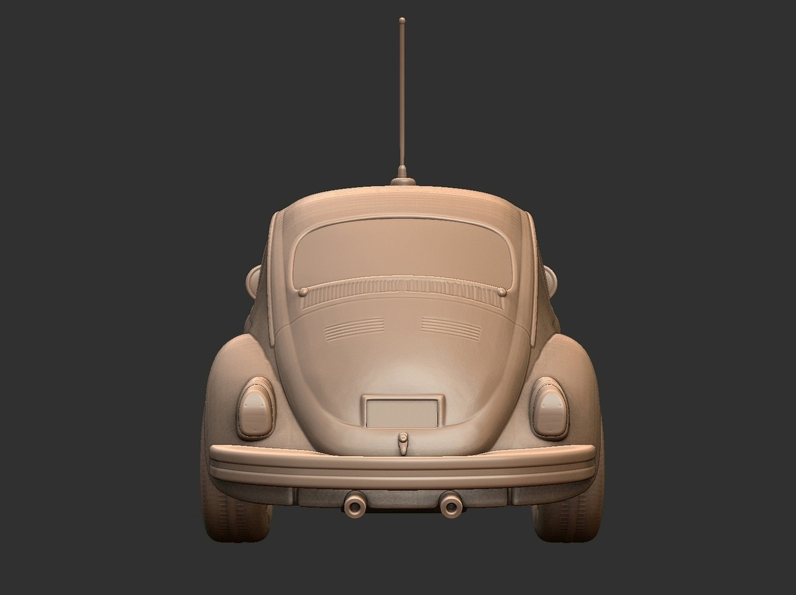 Volkswagen Beetle 1963 STL 3D Print Model