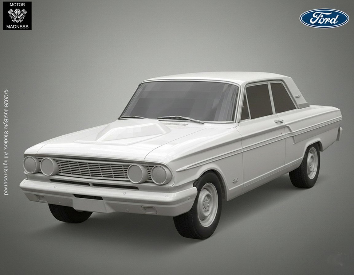 Ford Fairlane Thunderbolt 1964 STL 3D Print Model