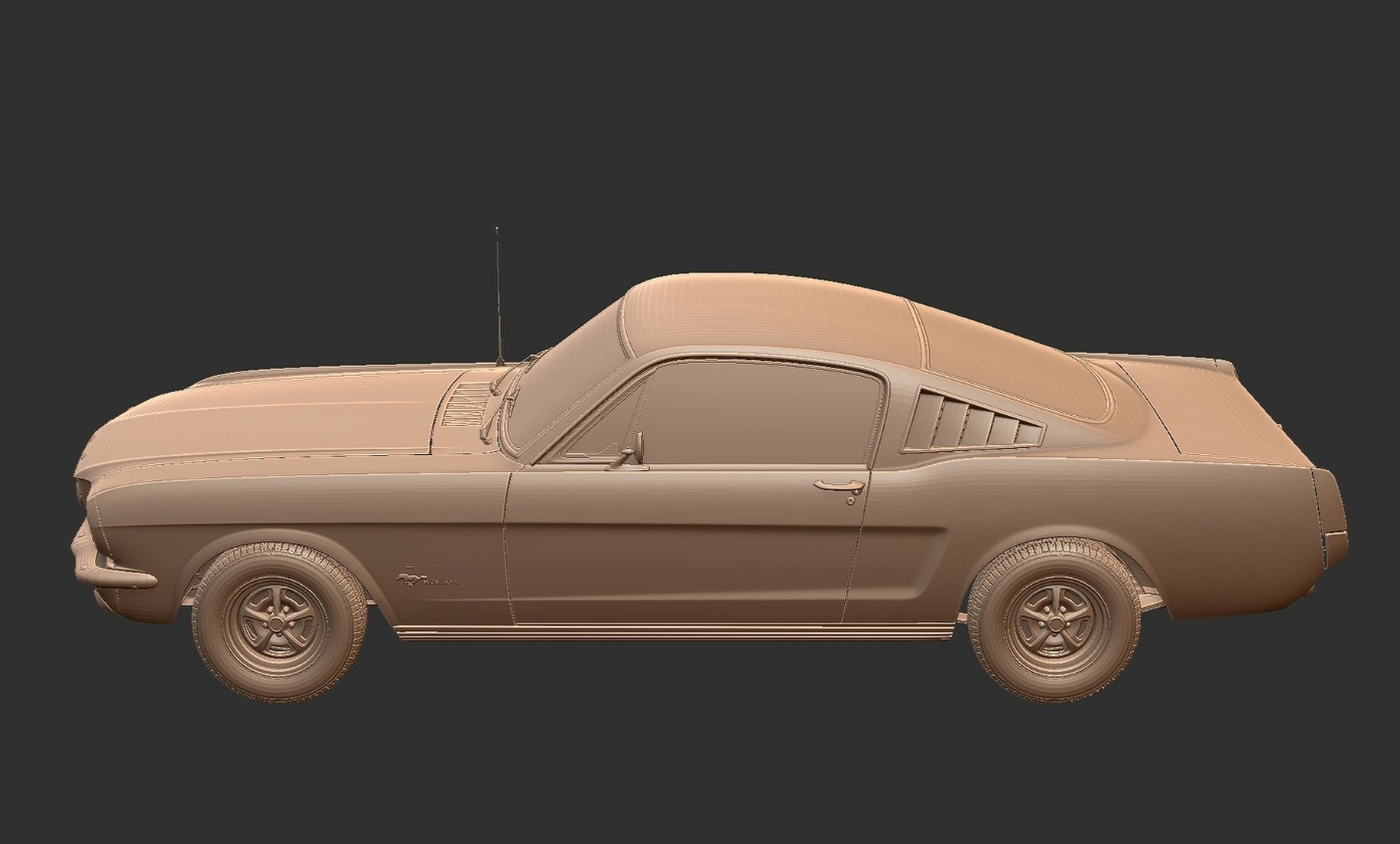 Ford Mustang Fastback 2+2 1965 STL 3D Print Model