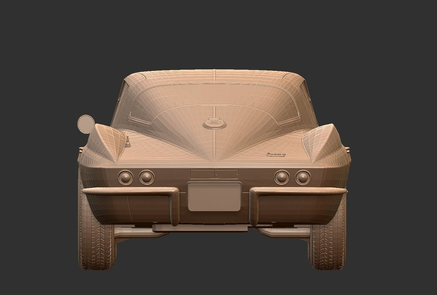Chevrolet Corvette Stingray C2 1967 STL 3D Print Model