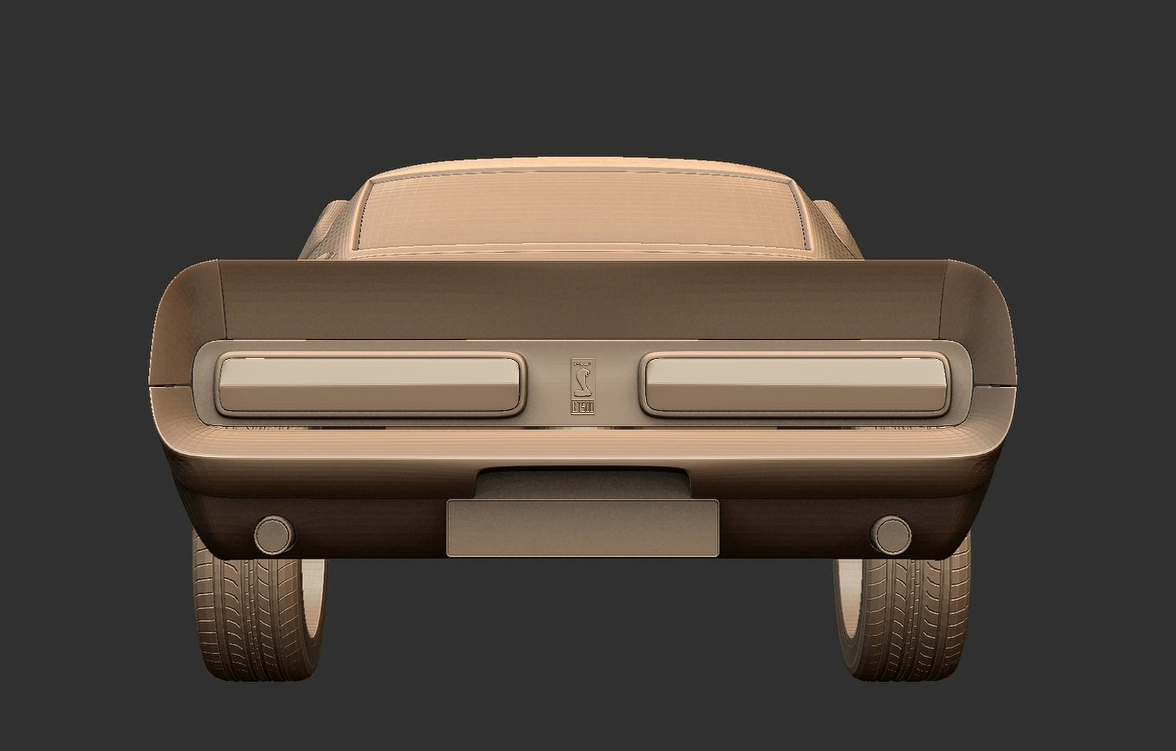 Ford Mustang Shelby GT500 Eleanor 1967 STL 3D Print Model