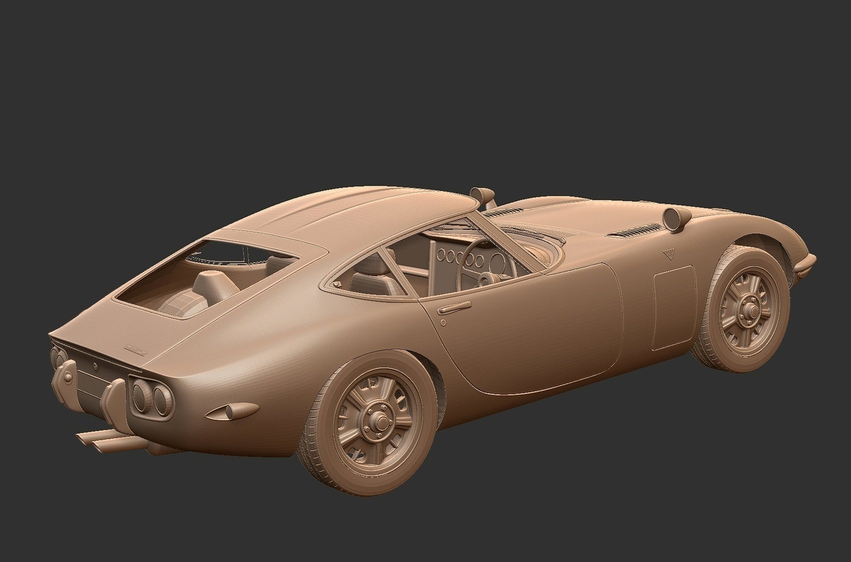 Toyota 2000GT MF10 STL 3D Print Model