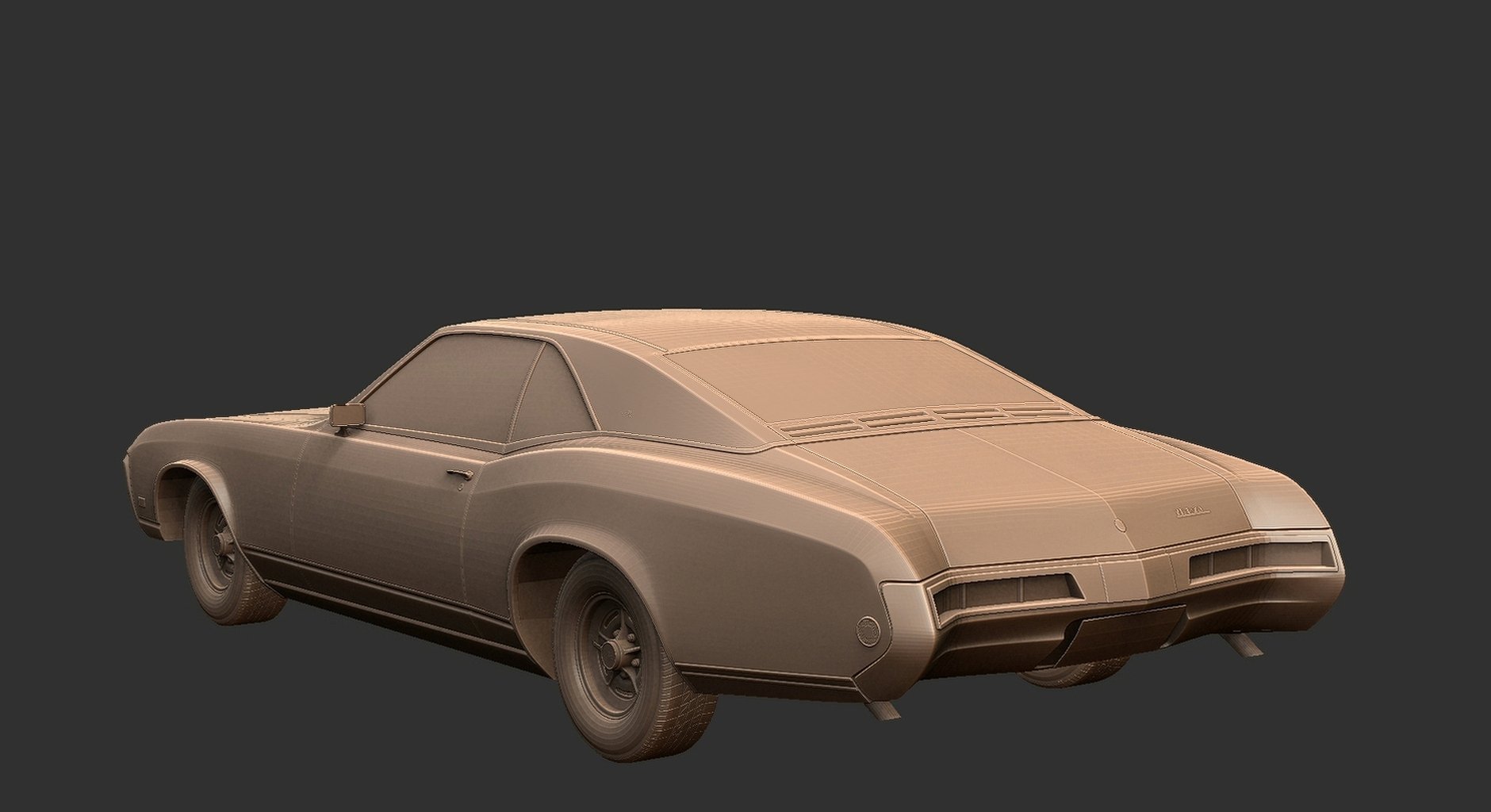 Buick Riviera 1969 STL 3D Print Model