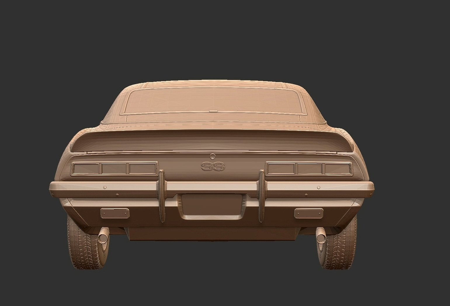 Chevrolet Camaro SS 1969 Classic STL 3D Print Model