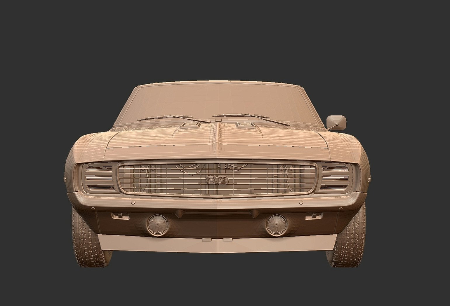 Chevrolet Camaro SS 1969 Classic STL 3D Print Model