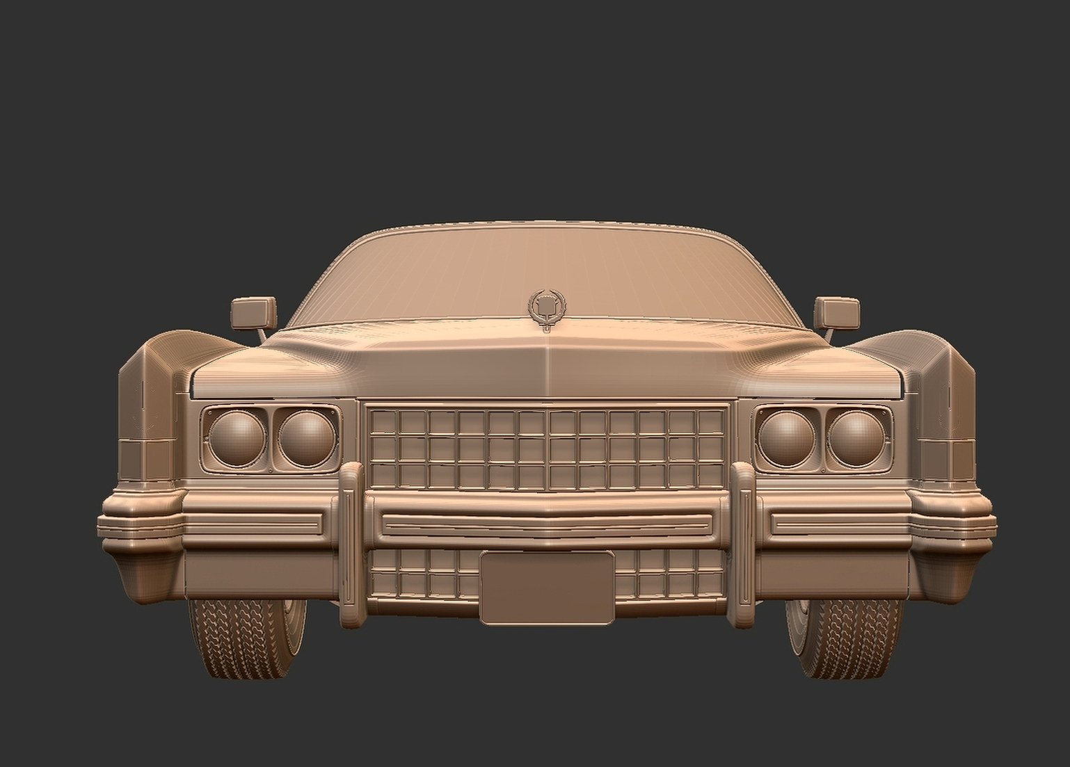 Cadillac Eldorado 1973 Convertible STL 3D Print Model