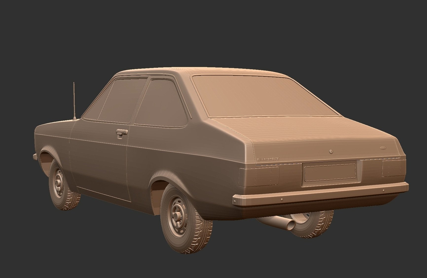 Ford Escort Mk2 STL 3D Print Model