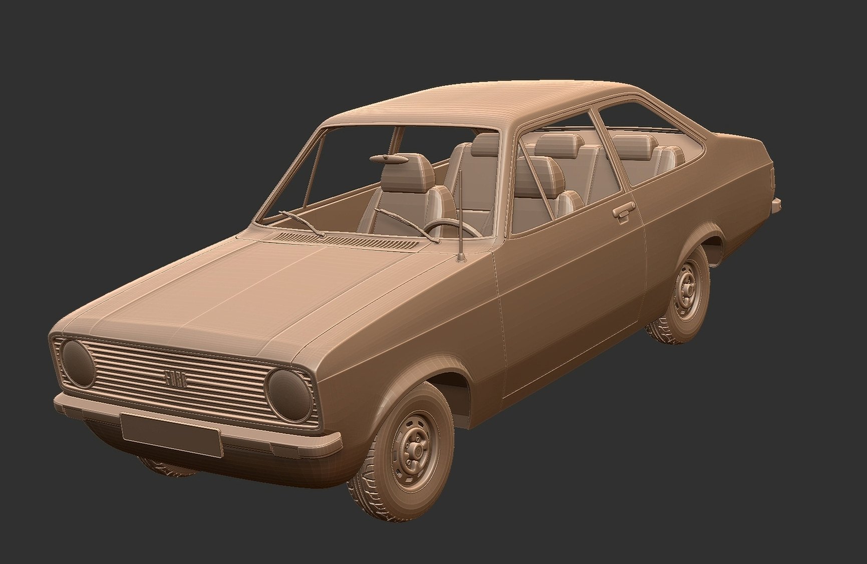 Ford Escort Mk2 STL 3D Print Model