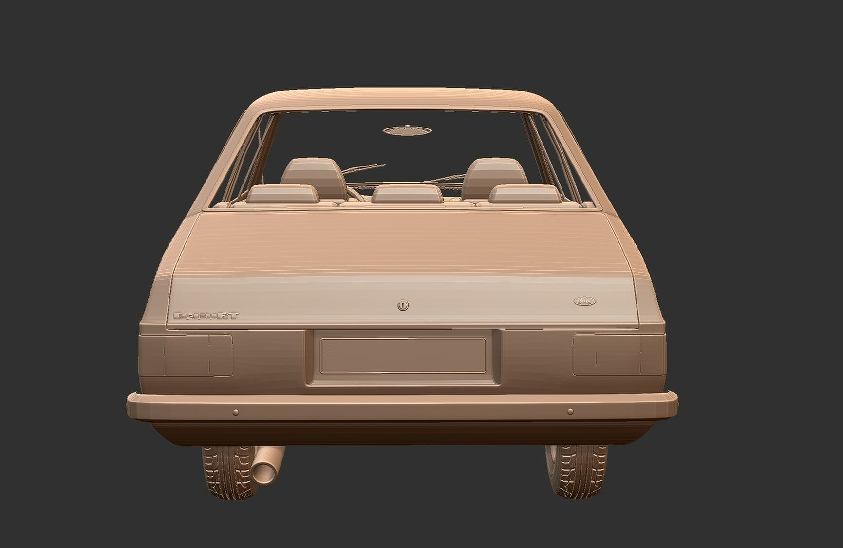 Ford Escort Mk2 STL 3D Print Model
