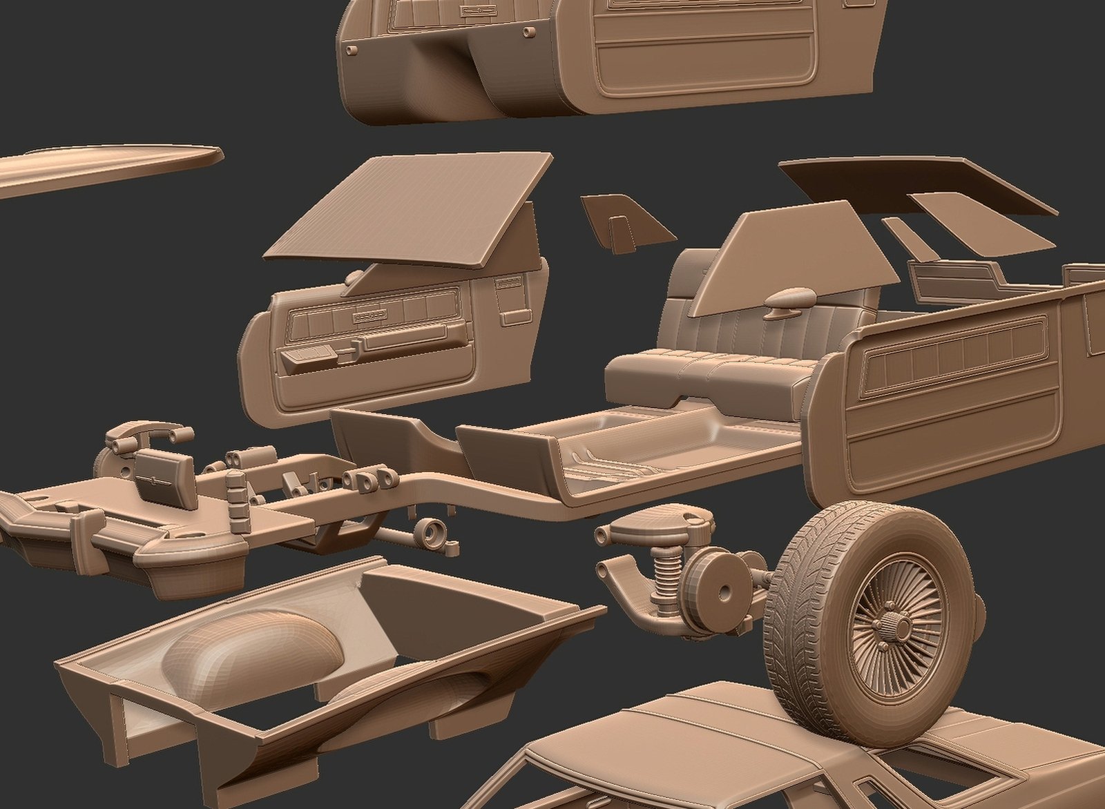Ford Thunderbird 1977 STL 3D Print Model