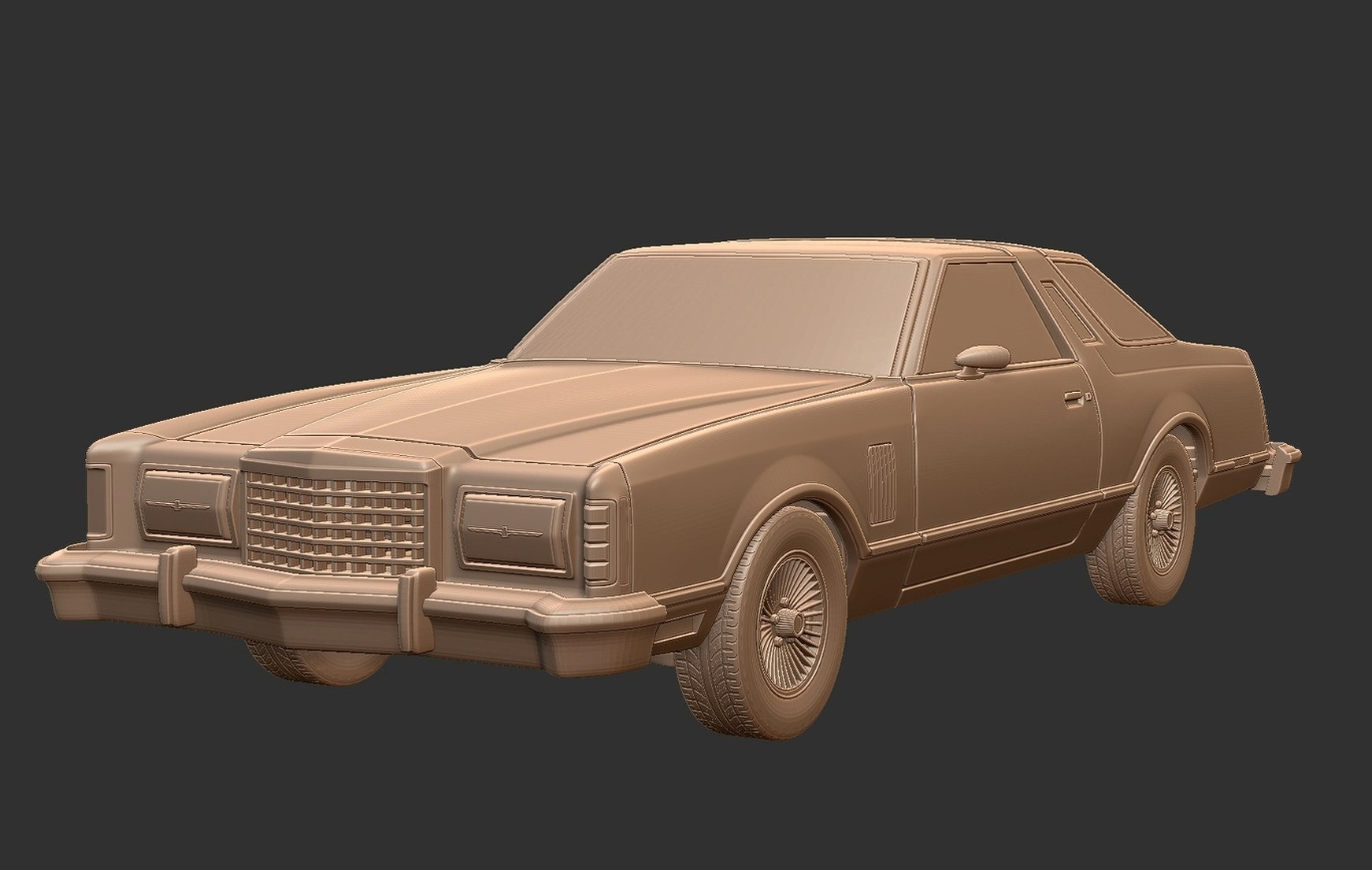 Ford Thunderbird 1977 STL 3D Print Model