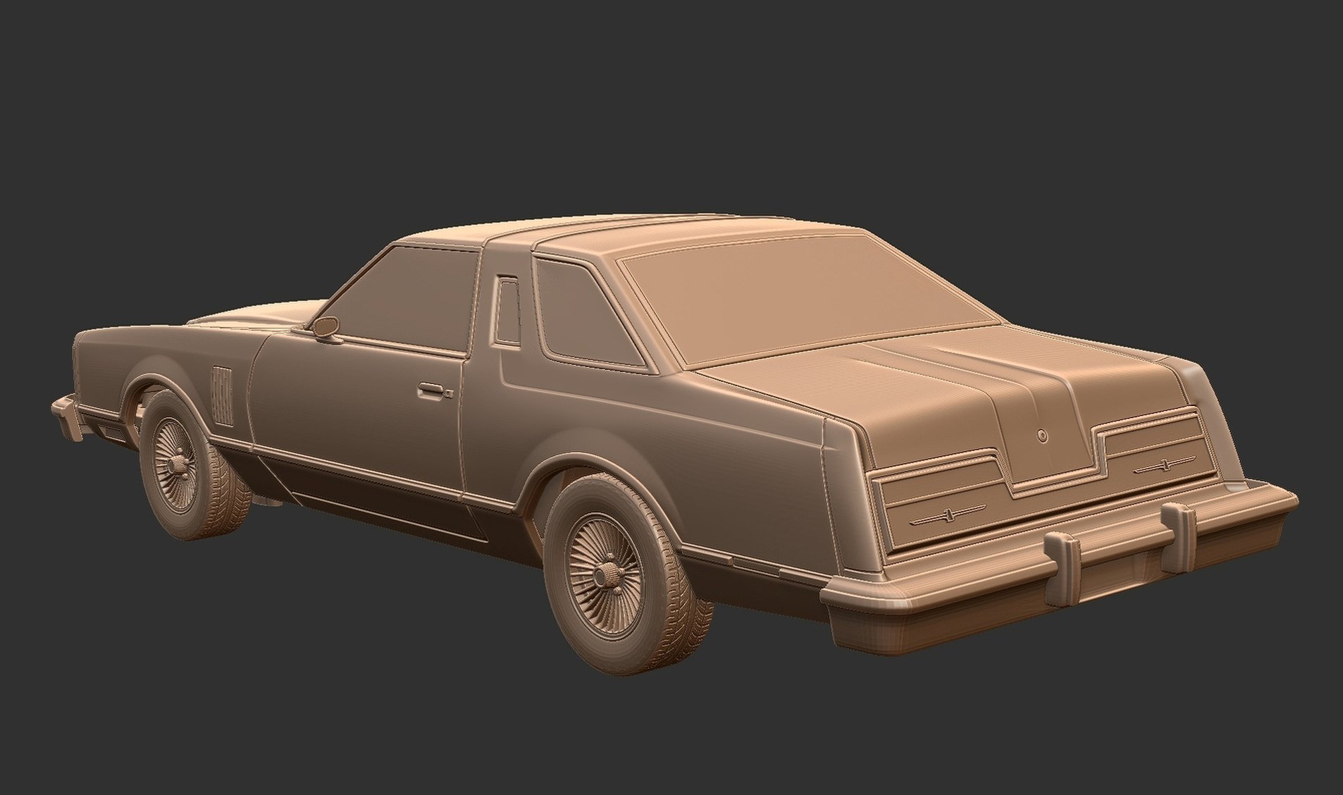Ford Thunderbird 1977 STL 3D Print Model
