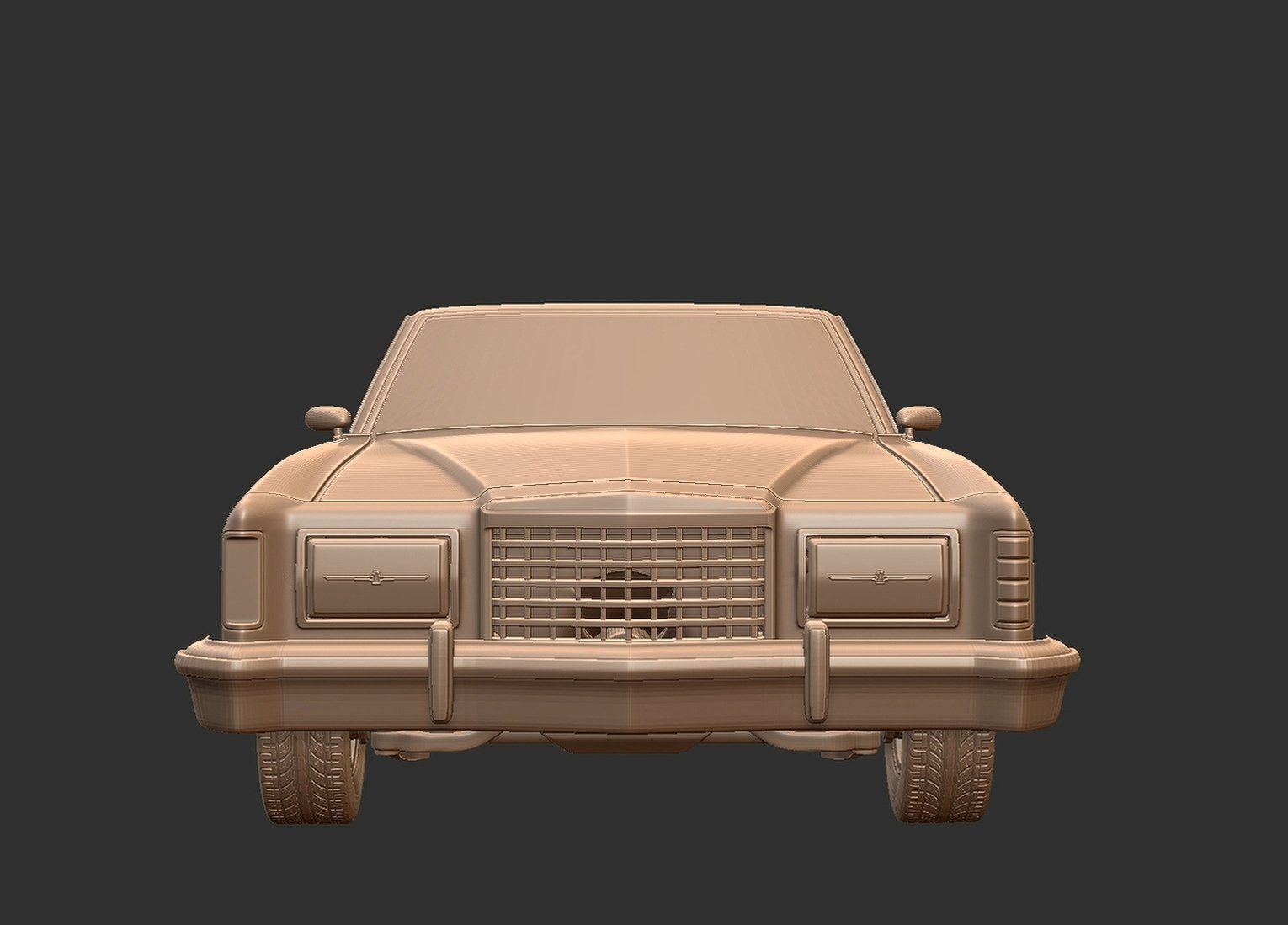 Ford Thunderbird 1977 STL 3D Print Model