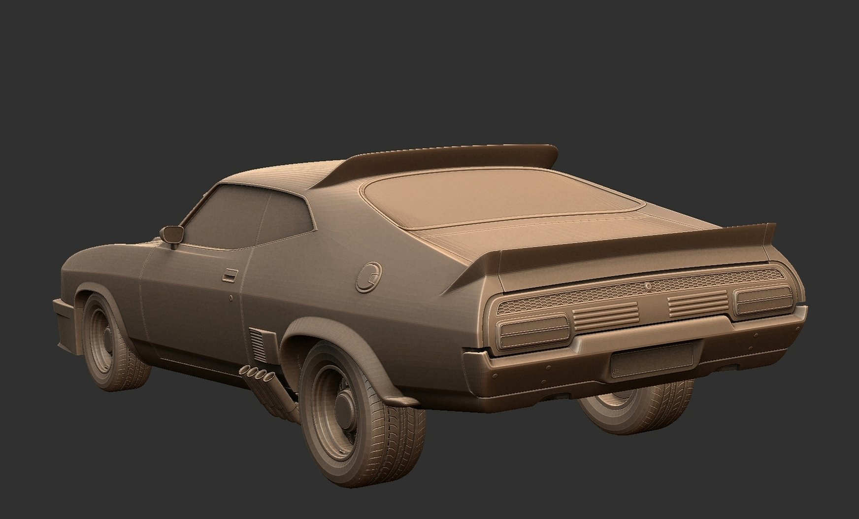 Ford Falcon XB GT Mad Max Interceptor STL 3D Print Model