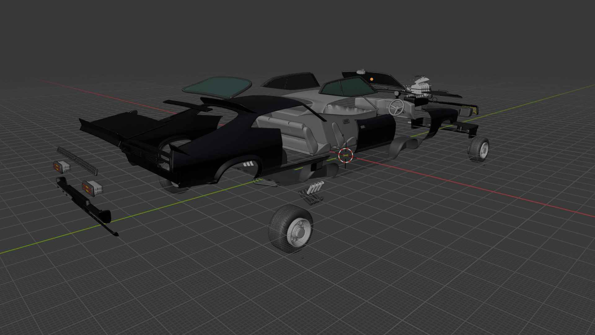 Ford Falcon XB GT Coupe Mad Max STL 3D Print Model